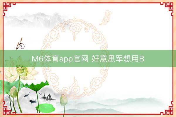 M6体育app官网 好意思军想用B