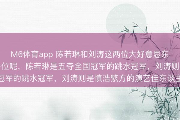 M6体育app 陈若琳和刘涛这两位大好意思东谈主，不知你更偏疼哪一位呢，陈若琳是五夺全国冠军的跳水冠军，刘涛则是慎浩繁方的演艺佳东谈主