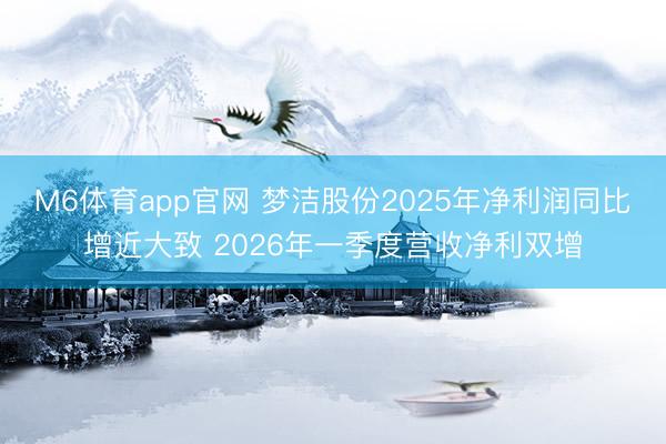 M6体育app官网 梦洁股份2025年净利润同比增近大致 2026年一季度营收净利双增
