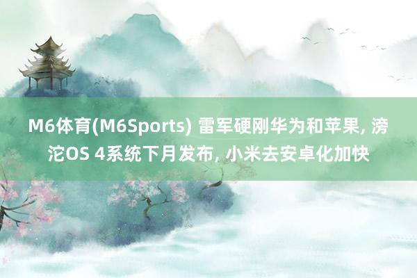 M6体育(M6Sports) 雷军硬刚华为和苹果， 滂沱OS 4系统下月发布， 小米去安卓化加快