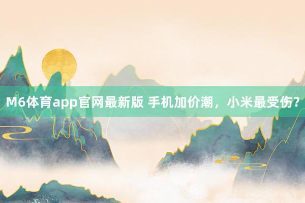 M6体育app官网最新版 手机加价潮，小米最受伤？