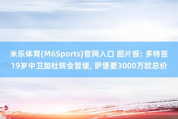 米乐体育(M6Sports)官网入口 图片报: 多特签19岁中卫加杜转会暂缓， 萨堡要3000万欧总价